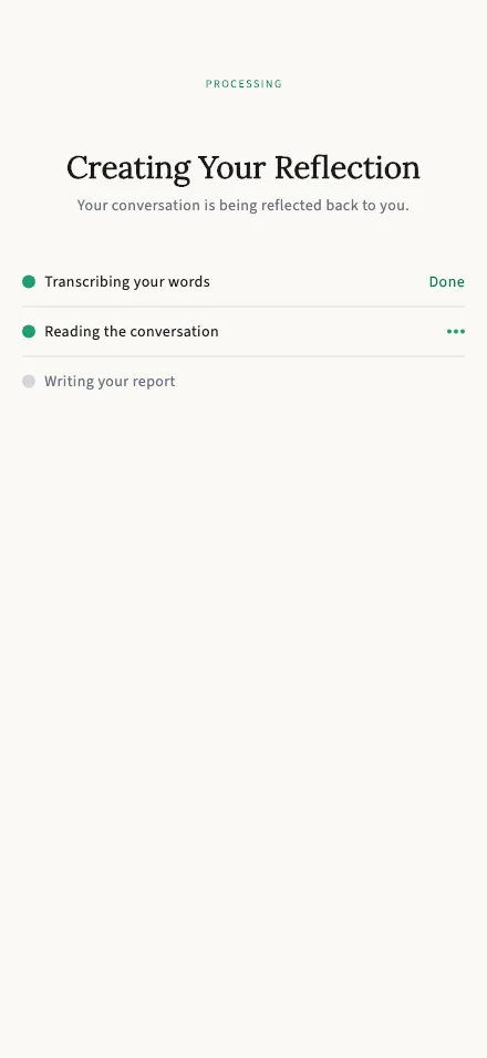 Preparing your report screen